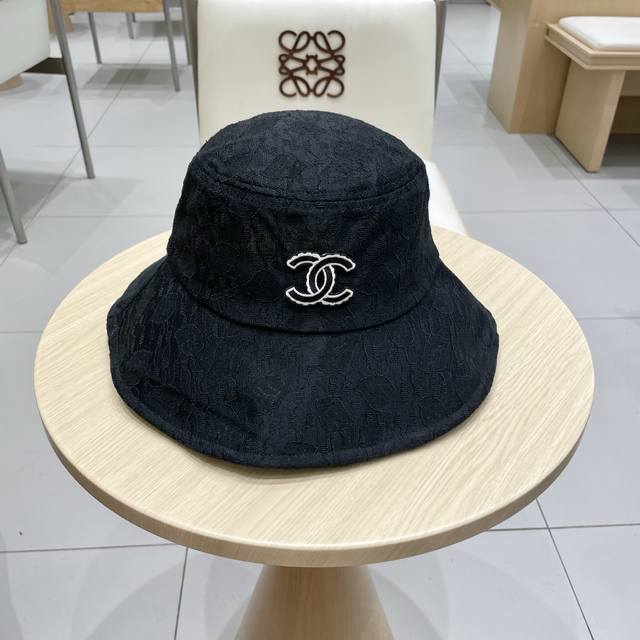 Chanel Large-Brimmed Sun Hat For Women, Soft And Foldable Fisherman's Hat With L