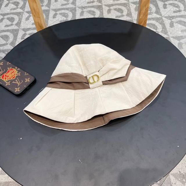 Dior Thin Fisherman's Hat For Women, New Summer Breathable Uv-Protective Sun Hat