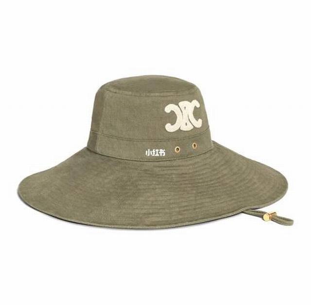 Special Price. Celine. Wide-Brimmed Hat With A Large Logo This Is A Hat That Is