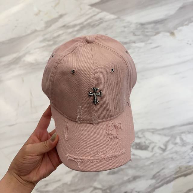 Chrome Hearts Cro Heart Early Spring Korean-Style Fashion Retro Distressed Hole