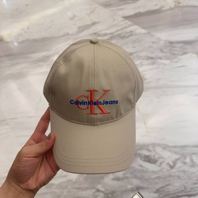 Ck New Canvas Baseball Cap, Casual And Versatile, Wardrobe Essential