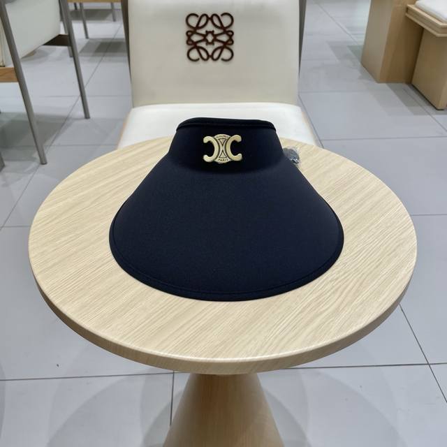 Celine New 2025 Sun-Protective Open-Top Hat For Women, Youthful And Fashionable