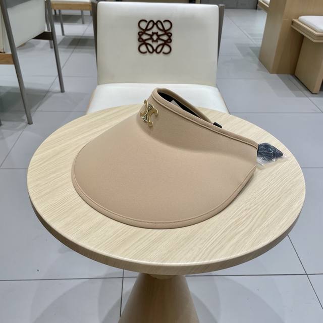 Celine New 2025 Sun-Protective Open-Top Hat For Women, Youthful And Fashionable