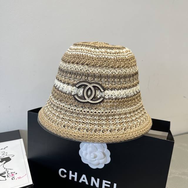 Chanel Knitted Fisherman's Hat, Head Circumference 57Cm