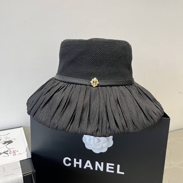 Chanel New Lantern Hat, Sun Hat, Foldable, Head Circumference 57 Cm