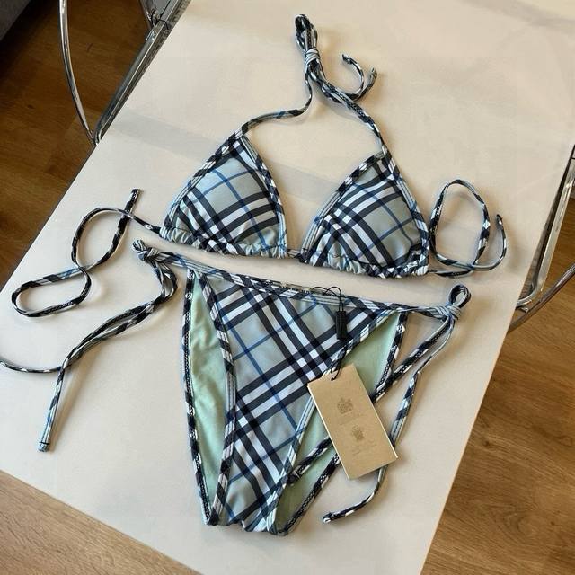 Burberry Classic British-Style Swimsuit, The Actual Product Is Absolutely Stunni