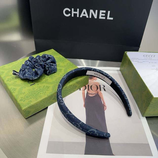 Comes With Packaging Box Gucci Gg Letter Hairband, Classic Letters, Fashionable