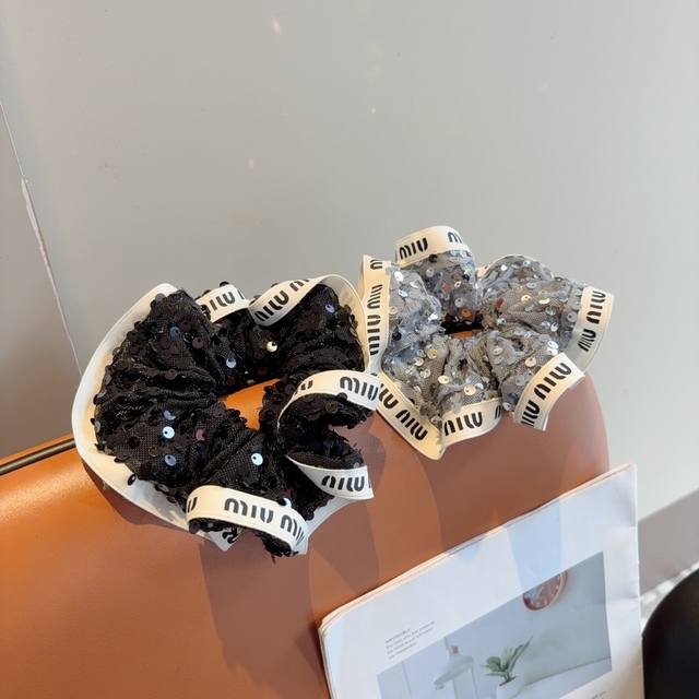 With Packaging Miu Miu Miu Miu New Instagram-Famous Hairband, Elegant Beaded Ela