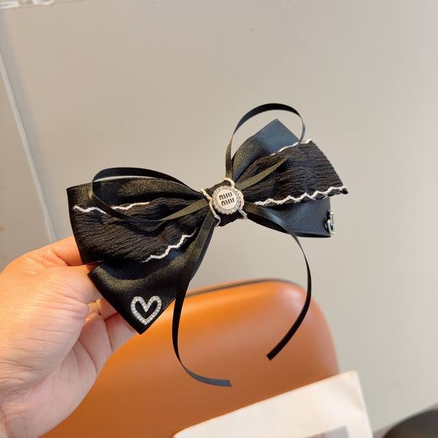 With Packaging Miu Miu Miu Miu Celebrity-Inspired Butterfly Bow Hairpin, Slingsh