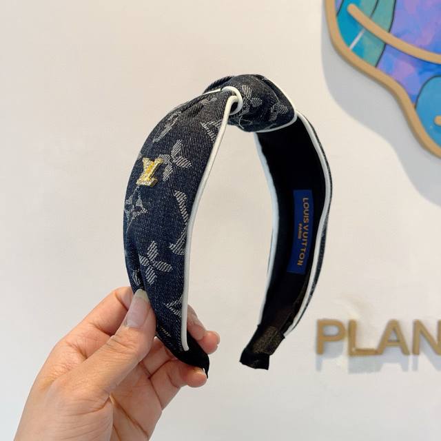With Packaging Louis Vuitton Louis Vuitton's Latest Denim Hairband, A Fashionabl