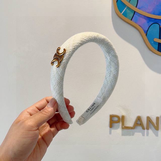 With Packaging Celine Korean-Style New Arrival Fresh And Delicate Letter Hairban