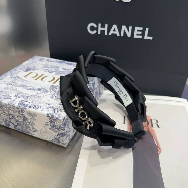 With Packaging Box Dior New Cd Letter Hairband, Simple And Practical, Fashionabl