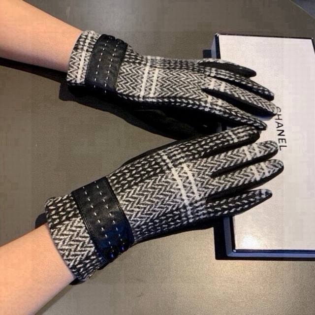 Chanel New Wool Gloves, Fashionable Gloves, Warm And Fleece-Lined For Fall And W