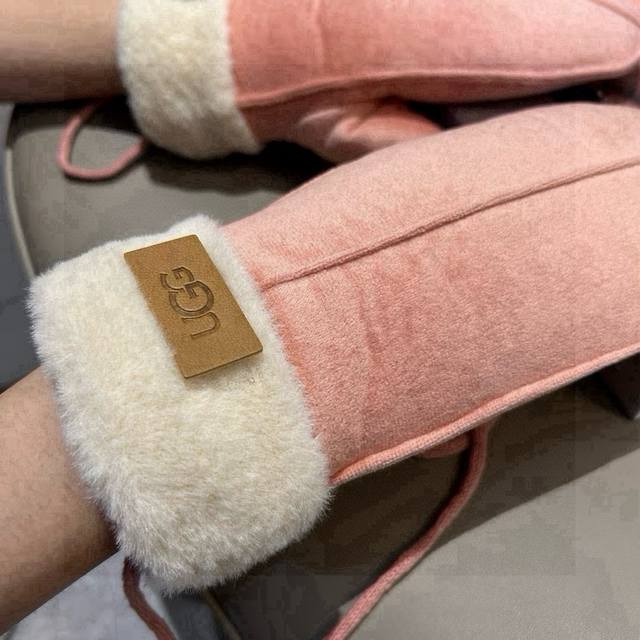 Ugg Autumn/Winter Lazy Rabbit Fur Wool Gloves Are Worth Comparing With Similar P