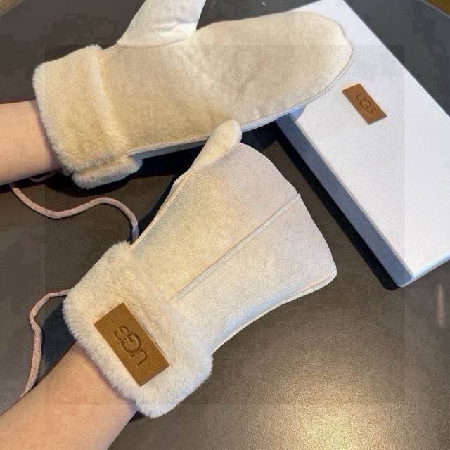 Ugg Autumn/Winter Lazy Rabbit Fur Wool Gloves Are Worth Comparing With Similar P