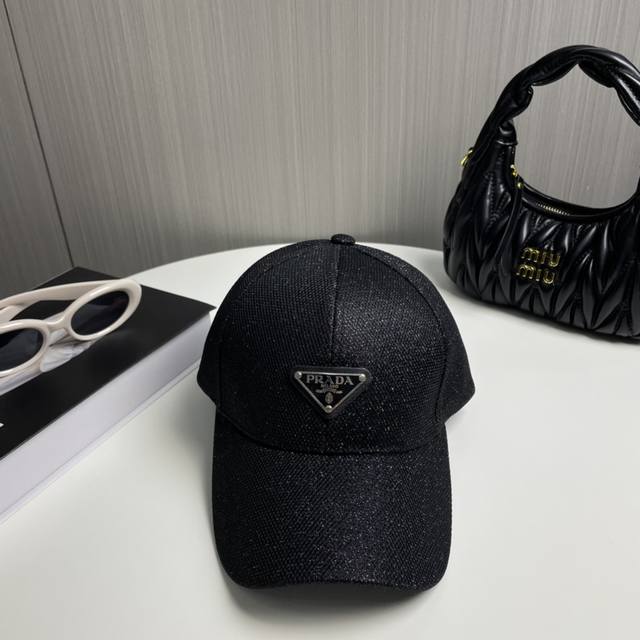 Prada New Triangle Logo Baseball Cap - Ultra-Modern Design, Eye-Catching And Ref