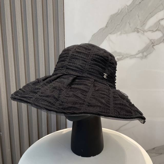 Chanel Large-Brimmed Sun-Protective Fisherman's Hat, Summer Uv-Protective Beach
