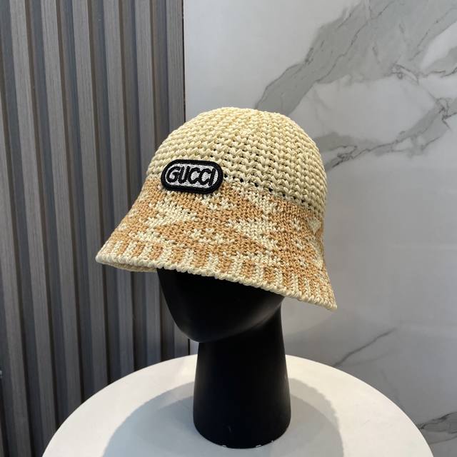 Gucci New Knitted Bucket Hat, High-Density Construction, A Super Stylish Knitted