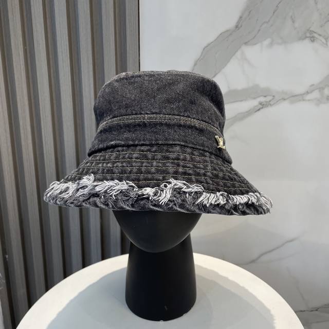 Louivittonlv Louis Vuitton New Washed Denim Fisherman's Hat, Simple And Elegant,