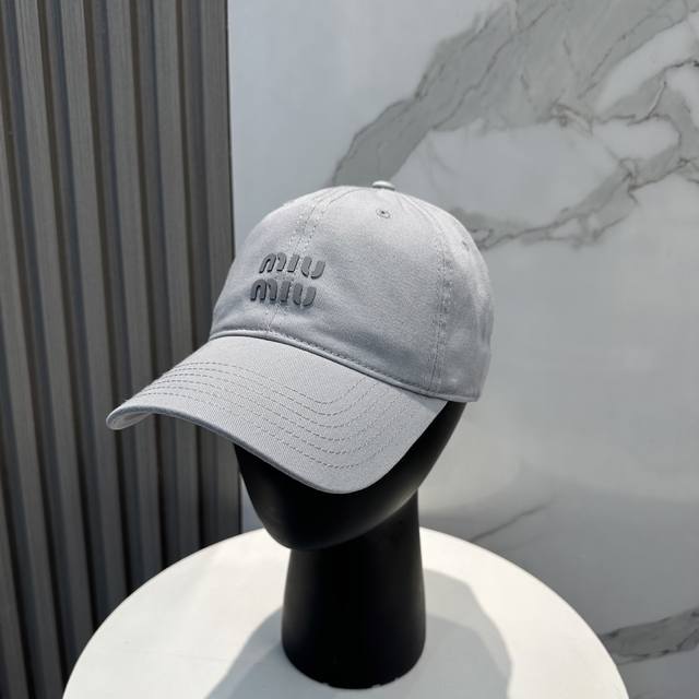Miumiu Miu Miu New Candy-Colored Minimalist Baseball Cap - The Hottest Color Pal