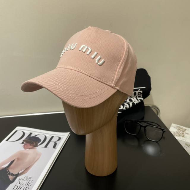 Comes With A Dust Bag. Miu Miu New Denim Custom-Made Embroidered Baseball Cap, A