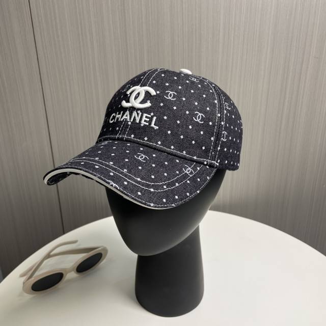 Chanel New Washed Denim Baseball Cap, Upgraded Technology, Washed Denim Style Wi