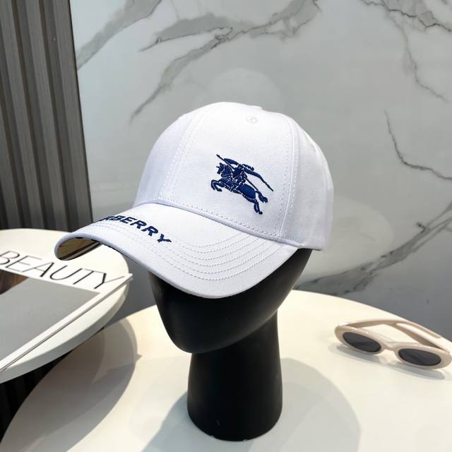 Burberry 25 New Original Baseball Cap, Popular In Stores, 100% Cotton Lining, Pe