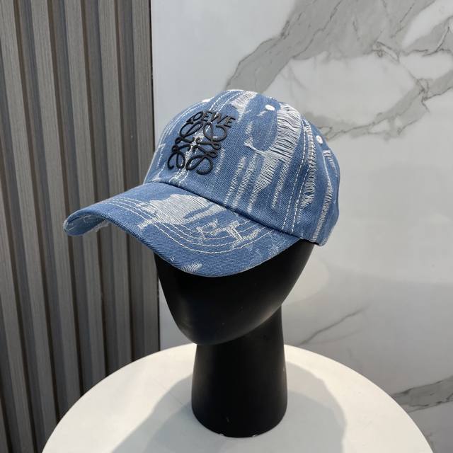 Loewe New Washed Denim Baseball Cap Newly Launched Washed Denim Series, Casual A