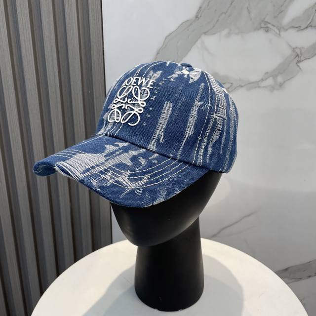 Loewe New Washed Denim Baseball Cap Newly Launched Washed Denim Series, Casual A