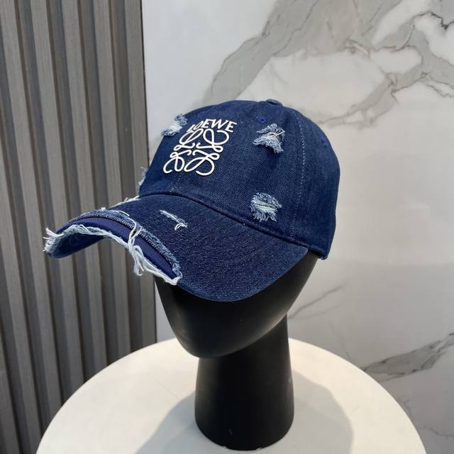 Loewe New Washed Denim Baseball Cap Newly Launched Washed Denim Series, Casual A