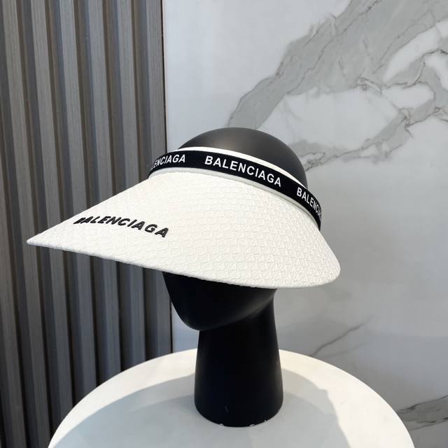 Balenciaga Paris New Empty-Top Hat Sun Hat Empty-Top Design, Naturally Fashionab