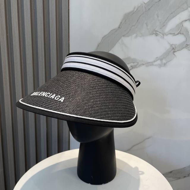 Balenciaga Paris New Open-Top Hat, Sun Hat, Open-Top Design, Hat Shape With Buil