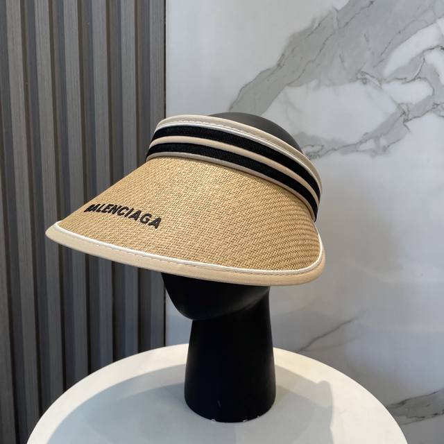 Balenciaga Paris New Style Open-Top Hat, Sun Hat, Open-Top Design, Fashionable A