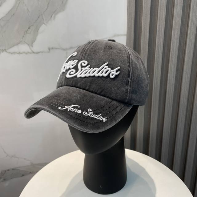 Acne Fashion-Forward Favorite Double-Stranded High-Street Letter Baseball Cap Hi