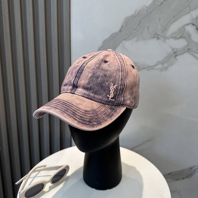 Ysl Saint Laurent New Dopamine-Inspired Colorway Minimalist Baseball Cap The Hot