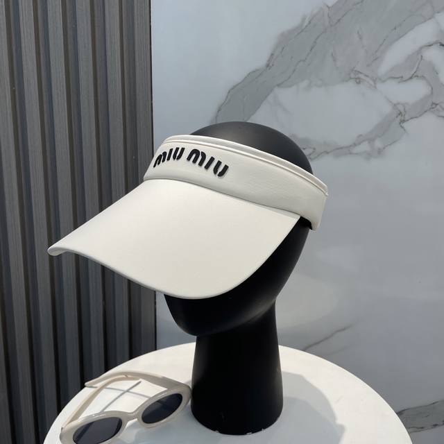 Miumiu Miu Miu Summer Ice Silk Open-Top Hat - Open-Top Sun Hat That Doesn't Inte