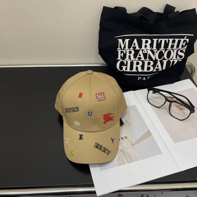 Comes With A Dust Bag. Burberry New 3D Embroidered Baseball Cap. Original Design