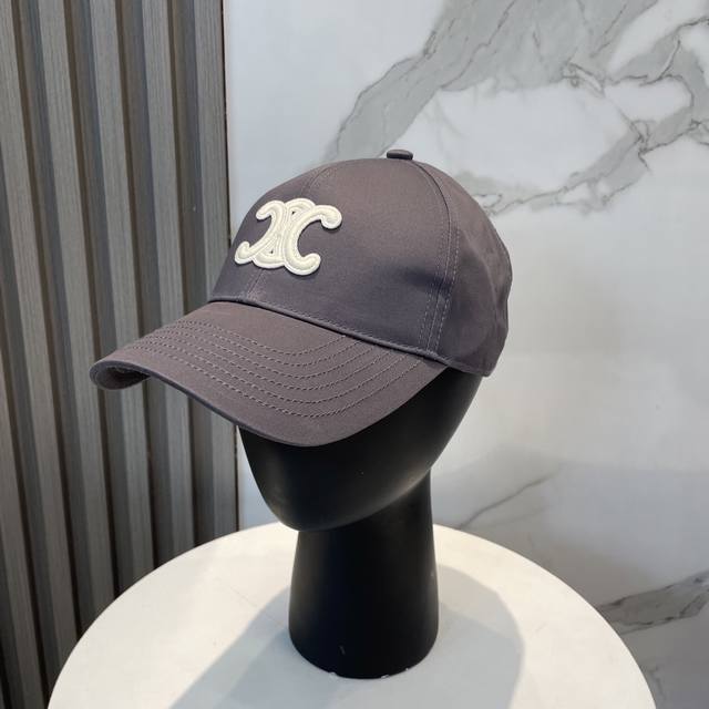 Celin* Celine Ss New Triumph Arch Embroidered Baseball Cap, Custom-Made To Order