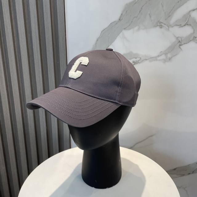 Celin* Celine Ss New Triumph Arch Embroidered Baseball Cap, Cap Shape Fully Cust