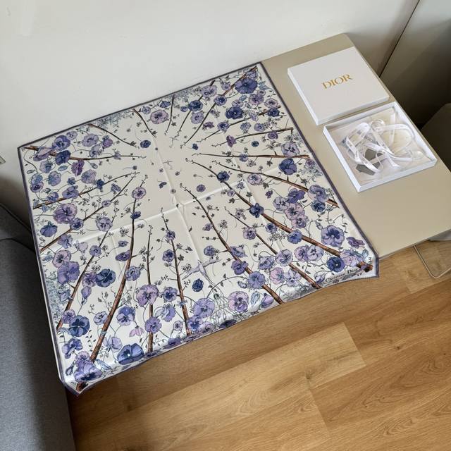 Dior New Scarf Dior Floral Square Scarf Stunning [Tears] Imperial-Grade Premium