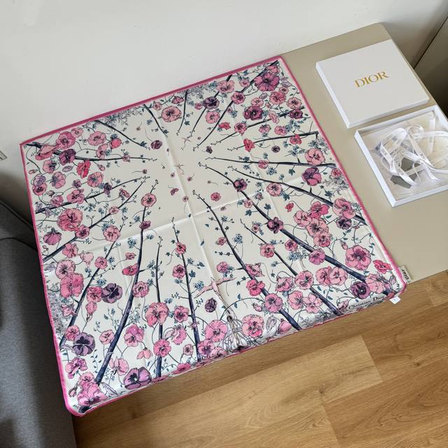 Dior New Silk Scarf Dior Floral Square Scarf Absolutely Stunning [Tears] Imperia