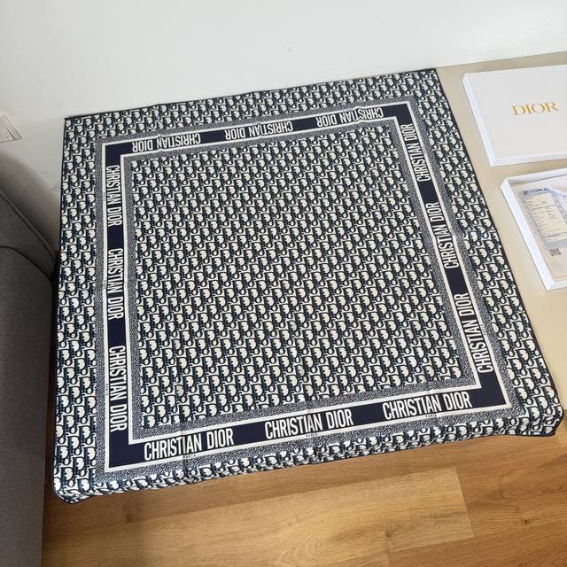 Dior Classic Print Square Scarf, Paying Homage To The Iconic Oblique Print. This