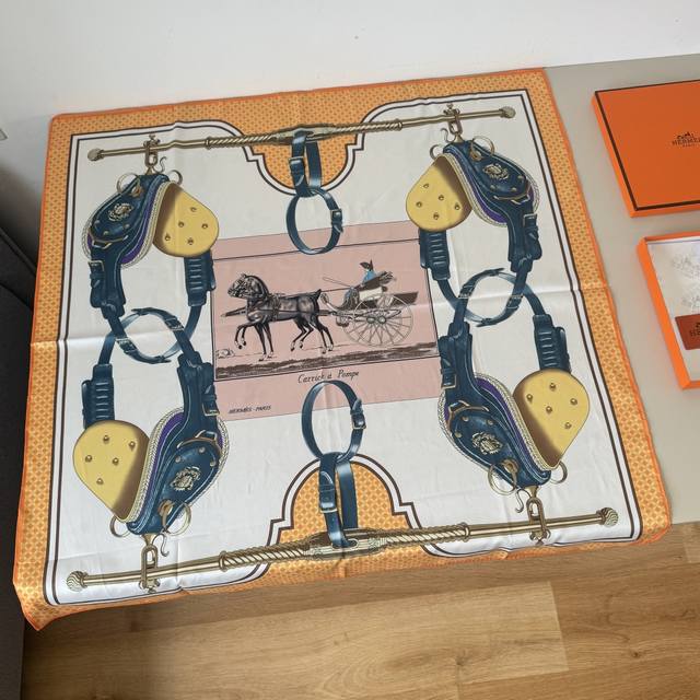 Aima Fang Handkerchief, Mr. Carriage, Absolutely Stunning, With A Dreamy Design,