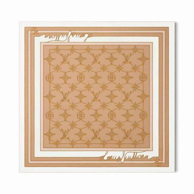 Lv New Square Scarf Lv Cordage Silk Square Scarf Transforms Monogram Flowers, Le