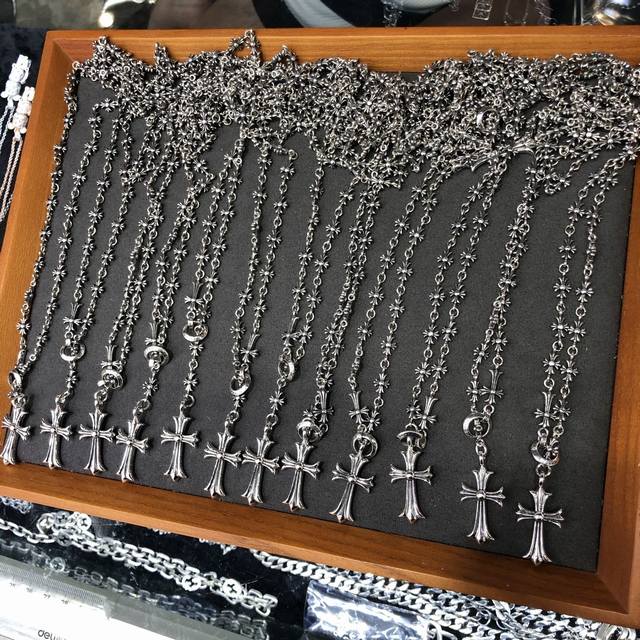 Chrome Hearts Classic Best-Selling Adjustable Cross Necklace, Celebrity-Inspired