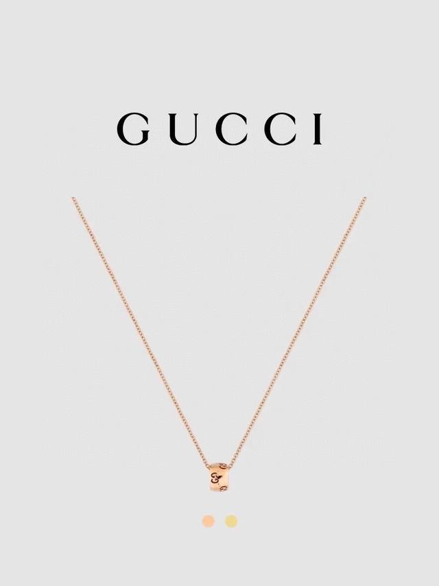 New Arrival] Gucci Icon Series 18K Gold Gg Necklace