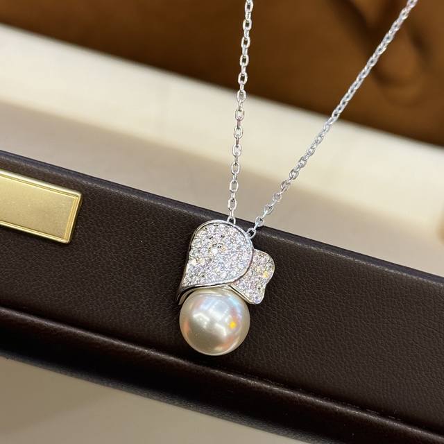 A5929 Popular Mikimoto Pearl Full-Diamond Necklace. A Super Popular Versatile St