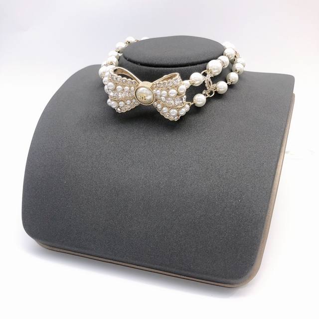 Id Xxl0036 Chanel Original New Arrival Small Chanel Bow Pearl Necklace High-End
