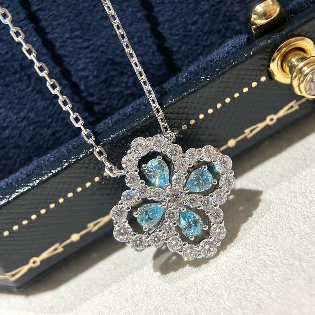 Necklace S0 High-End Jewelry Customization Hw Hae Winston Classic Four-Leaf Clov