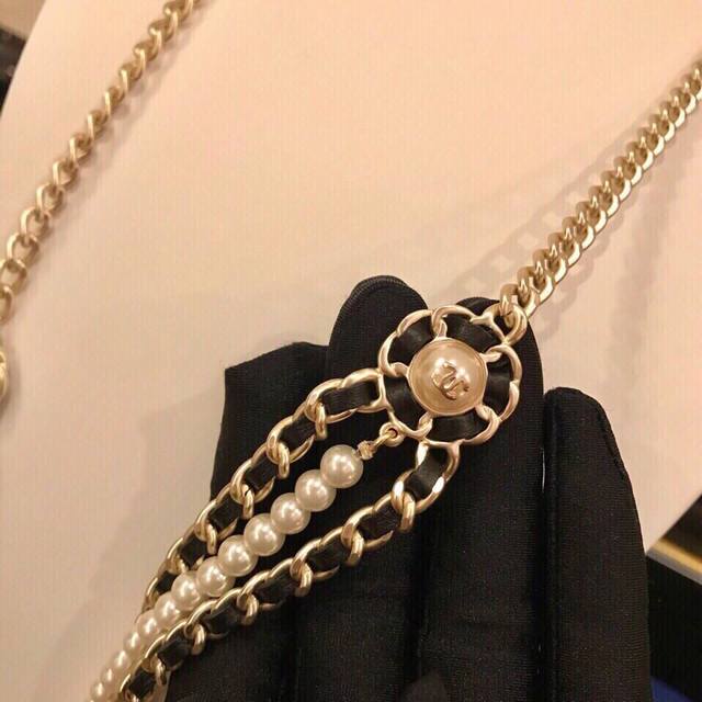 Timeless And Versatile New Chanel Pearl Three-Layer Long Chain Sweater Chain For